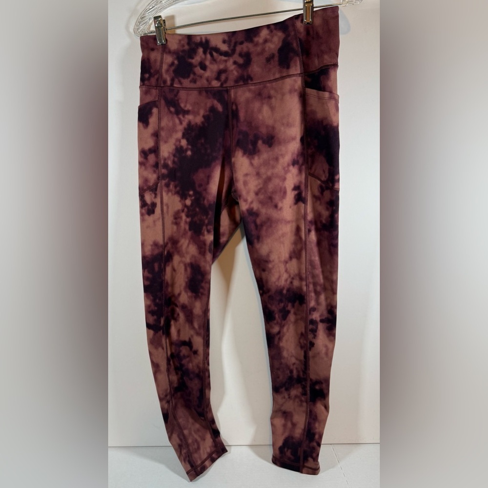 Victoria's Secret Women's Brown Tie Dye High Waist Leggings Size 14 - Picture 1 of 10
